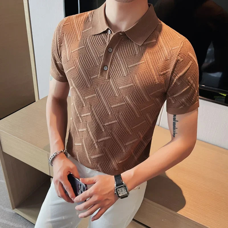 Camisa Polo Texturizada Ritz Relux